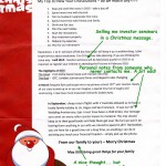 Bad christmas message to clients